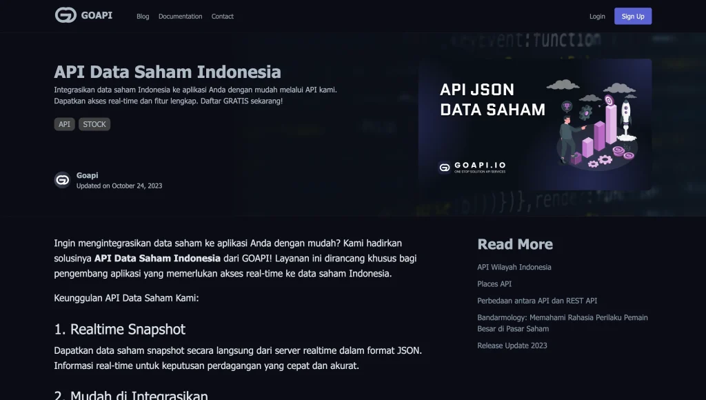 GOAPI data saham indonesia