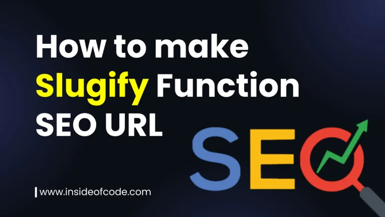 How to make slugify function SEO URL